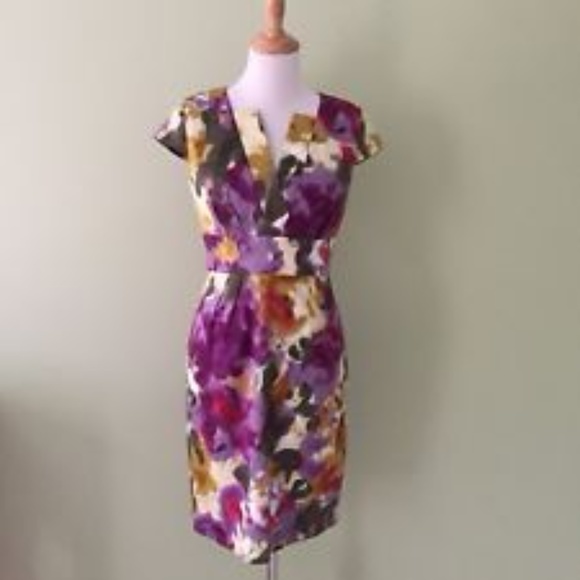 Calvin Klein Dresses & Skirts - Watercolor floral Calvin Klein sheath dress sz 14